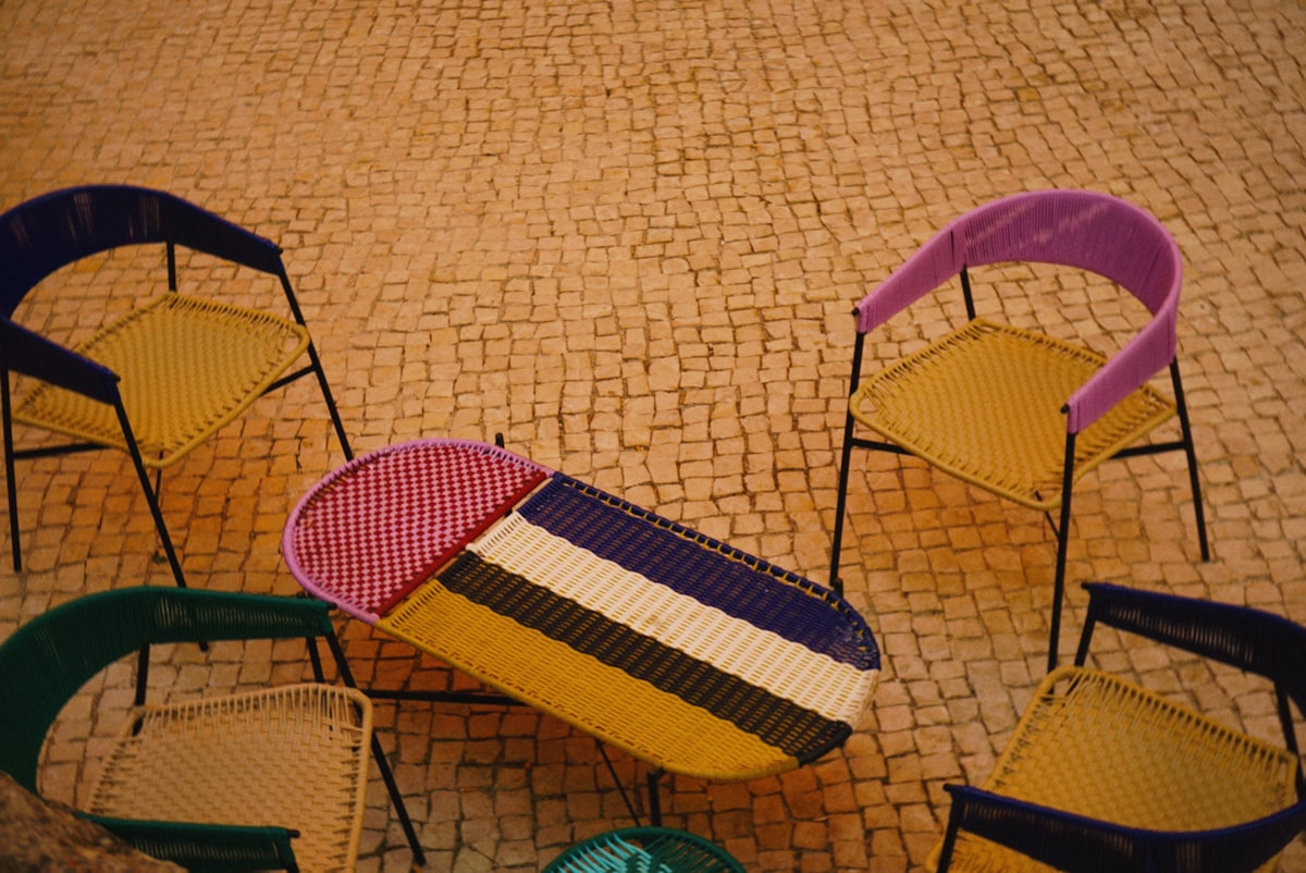 Covered porch seating
